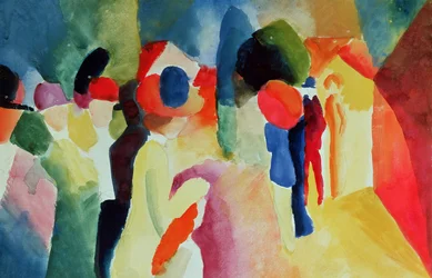 Frau mit gelber Jacke, 1913